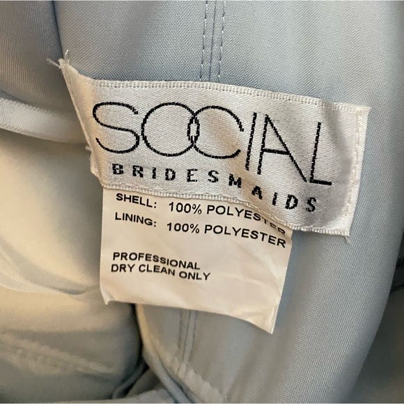 blue social bridesmaids gown - Picture 5 of 7